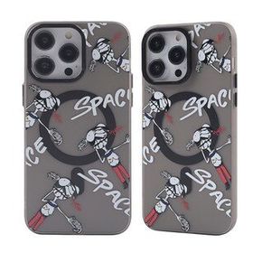 BSSM iPhone 13 Pro Magneticsafe Desenli Kapak Apollo Siyah 3 Kılıf