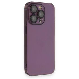 BSSM iPhone 13 Pro Max Armada Lensli Kapak Derin Mor Kılıf
