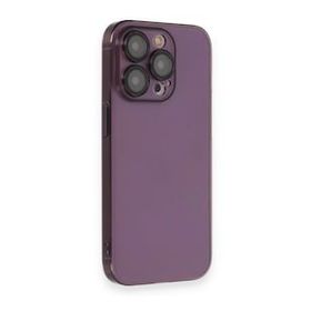 BSSM iPhone 13 Pro Max Armada Lensli Kapak Derin Mor Kılıf