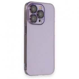 BSSM iPhone 13 Pro Max Armada Lensli Kapak Lila Kılıf