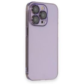 BSSM iPhone 13 Pro Max Armada Lensli Kapak Lila Kılıf