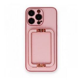 BSSM iPhone 13 Pro Max Coco Elit Kapak Pembe Cep Telefonu Kılıfı