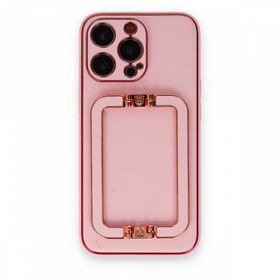 BSSM iPhone 13 Pro Max Coco Elit Kapak Pembe Cep Telefonu Kılıfı