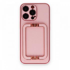 BSSM iPhone 13 Pro Max Coco Elit Kapak Pembe Cep Telefonu Kılıfı