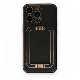 BSSM iPhone 13 Pro Max Coco Elit Kapak Siyah Cep Telefonu Kılıfı