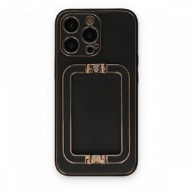 BSSM iPhone 13 Pro Max Coco Elit Kapak Siyah Cep Telefonu Kılıfı
