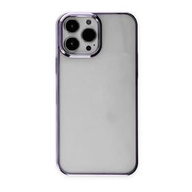 BSSM iPhone 13 Pro Max Element Silikon Mor Renkli Kılıf