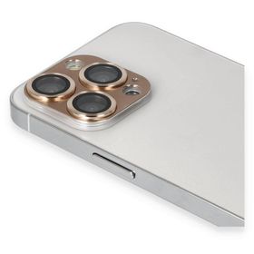 BSSM iPhone 13 Pro Max Gold Pers Alüminyum Kamera Lens