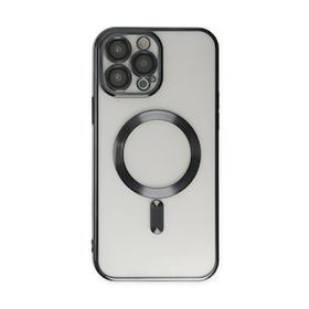 BSSM iPhone 13 Pro Max Kross Magneticsafe Kapak Siyah Kılıf