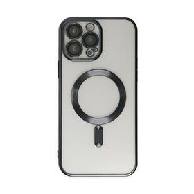 BSSM iPhone 13 Pro Max Kross Magneticsafe Kapak Siyah Kılıf