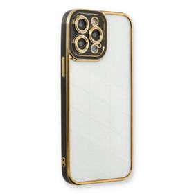 BSSM iPhone 13 Pro Max Liva Lens Silikon Siyah Kılıf