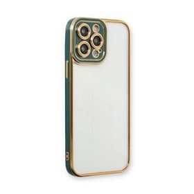 BSSM iPhone 13 Pro Max Liva Lens Silikon Yeşil Kılıf