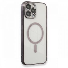 BSSM iPhone 13 Pro Max Magneticsafe Lazer Silikon Siyah Kılıf