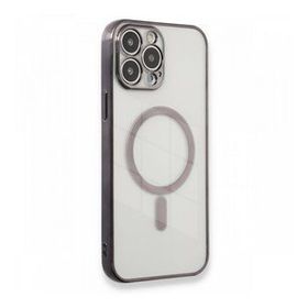 BSSM iPhone 13 Pro Max Magneticsafe Lazer Silikon Siyah Kılıf
