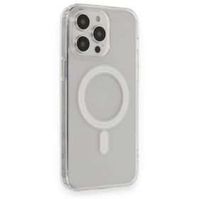 BSSM iPhone 13 Pro Max Matte Şeffaf Magneticsafe Şeffaf Kılıf