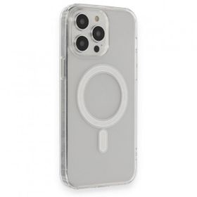BSSM iPhone 13 Pro Max Matte Şeffaf Magneticsafe Şeffaf Kılıf