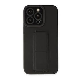 BSSM iPhone 13 Pro Max Mega Standlı Silikon Siyah Kılıf