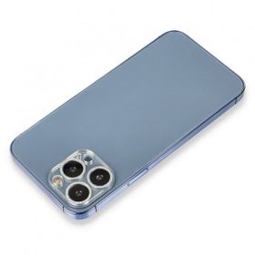 BSSM iPhone 13 Pro Max Shine Gümüş Kamera Lens Koruma CCamı