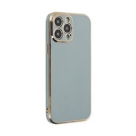 BSSM iPhone 13 Pro Max Volet Silikon Açık Yeşil Kılıf