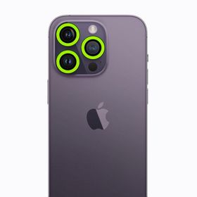 BSSM iPhone 13 Pro Max Yeşil Neon Fosforlu Kamera Lens