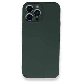 BSSM iPhone 13 Pro Nano İçi Kadife Silikon Koyu Yeşil Kılıf