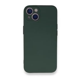 BSSM iPhone 13 Pro Nano İçi Kadife Silikon Koyu Yeşil Kılıf