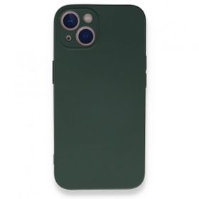 BSSM iPhone 13 Pro Nano İçi Kadife Silikon Koyu Yeşil Kılıf