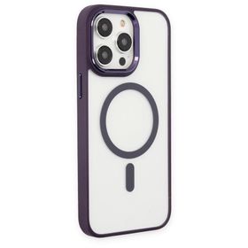 BSSM iPhone 13 Pro Room Magneticsafe Silikon Derin Mor Kılıf