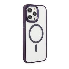 BSSM iPhone 13 Pro Room Magneticsafe Silikon Derin Mor Kılıf