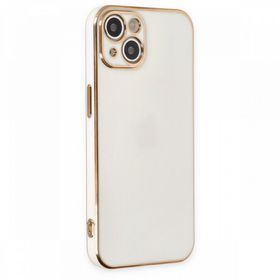 BSSM iPhone 13 Volet Silikon Beyaz Kılıf