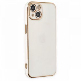 BSSM iPhone 13 Volet Silikon Beyaz Kılıf
