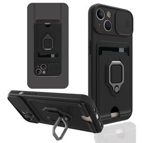BSSM iPhone 13 Zuma Kartvizitli Yüzüklü Silikon Siyah Kılıf