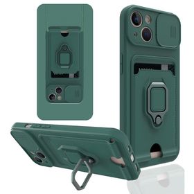 BSSM iPhone 13 Zuma Kartvizitli Yüzüklü Silikon Yeşil Kılıf