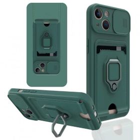 BSSM iPhone 13 Zuma Kartvizitli Yüzüklü Silikon Yeşil Kılıf