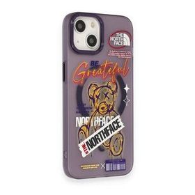 BSSM iPhone 14 Apollo Magneticsafe Desenli Kapak Apollo Mor 2 Kılıf