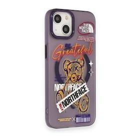 BSSM iPhone 14 Apollo Magneticsafe Desenli Kapak Apollo Mor 2 Kılıf