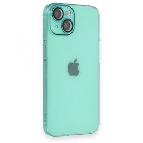 BSSM iPhone 14 Armada Lensli Kapak Yeşil Kılıf