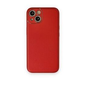 BSSM iPhone 14 Coco Deri Silikon Kapak Kırmızı Kılıf