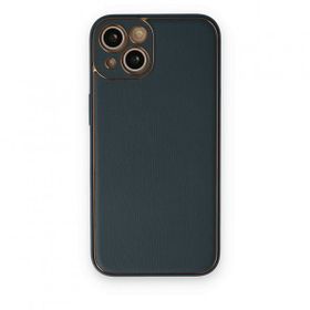 BSSM iPhone 14 Coco Deri Silikon Kapak Yeşil Kılıf