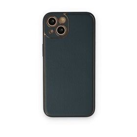 BSSM iPhone 14 Coco Deri Silikon Kapak Yeşil Kılıf
