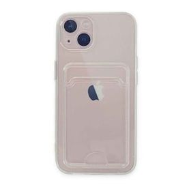 BSSM iPhone 14 Kart Şeffaf Silikon Şeffaf Kılıf