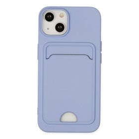 BSSM iPhone 14 Kelvin Kartvizitli Silikon Lila Kılıf