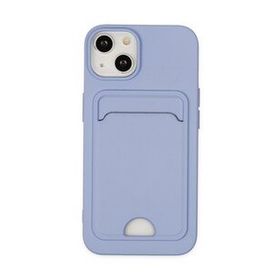 BSSM iPhone 14 Kelvin Kartvizitli Silikon Lila Kılıf