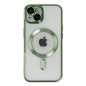 BSSM iPhone 14 Kross Magneticsafe Kapak Koyu Yeşil Renkli Kılıf