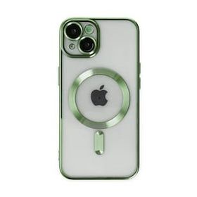 BSSM iPhone 14 Kross Magneticsafe Kapak Koyu Yeşil Renkli Kılıf
