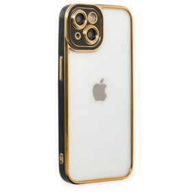 BSSM iPhone 14 Liva Lens Silikon Siyah Renkli Kılıf