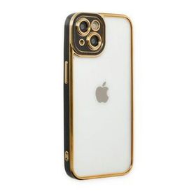 BSSM iPhone 14 Liva Lens Silikon Siyah Renkli Kılıf