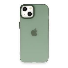 BSSM iPhone 14 Modos Metal Kapak Koyu Yeşil Kılıf