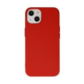 BSSM iPhone 14 Nano içi Kadife Silikon Kırmızı Kılıf