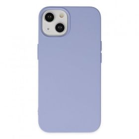 BSSM iPhone 14 Nano içi Kadife Silikon Lila Kılıf